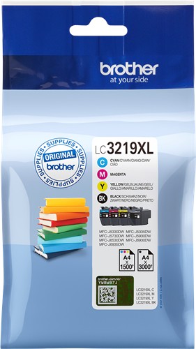 PACK TINTA ORIGINAL BROTHER LC3219XLVAL