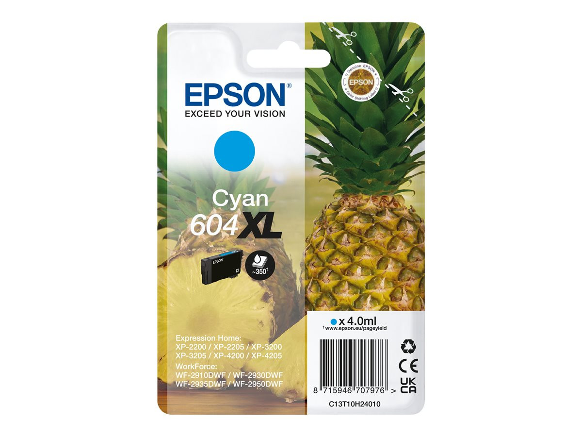 TINTA ORIGINAL EPSON 604 XL CIAN