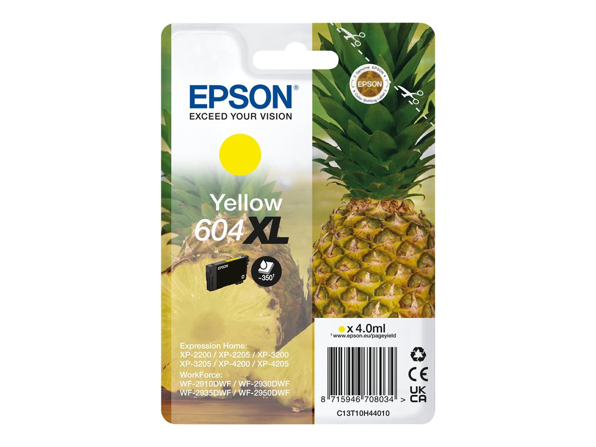 TINTA ORIGINAL EPSON 604 XL AMARILLO