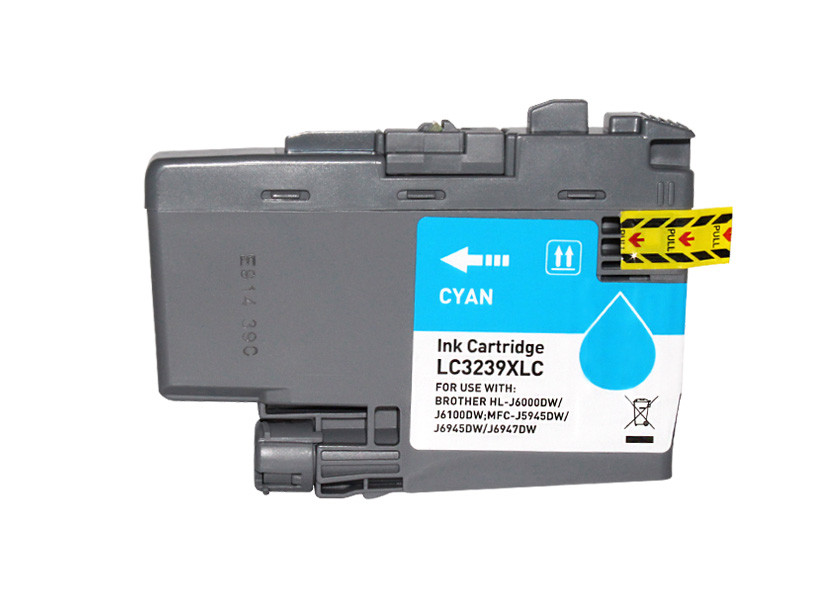 TINTA COMPATIBLE BROTHER LC3239XLC CIAN
