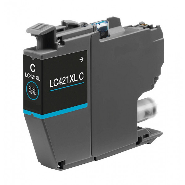 TINTA COMPATIBLE BROTHER LC421XLC CIAN